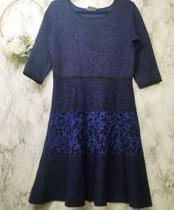 Gabby Skye Sweater Dress Fit & Flare Large